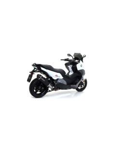 Silencieux d'échappement ARROW Race-Tech en aluminium noir avec embout carbone - homologué CE - BMW C 650 SPORT 2016-2020 2