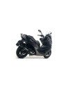 Silencieux d'échappement ARROW Urban en aluminium noir avec embout inox noir - homologué CE - KYMCO XCITING 400I S 2019-2020