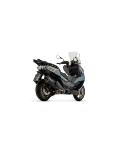 Silencieux d'échappement ARROW Sonora en inox noir avec embout carbone - homologué CE - BMW C 400 GT / X 2025-2026 2