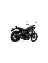 Silencieux d'échappement ARROW Rebel en inox noir avec embout carbone - homologué CE - YAMAHA SCR 950 2017-2020