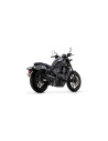 Silencieux ARROW Rebel en inox noir avec embout aluminium noir - homologué CE - HONDA CMX 1100 Rebel ARROW 2021-2025