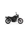 Silencieux d'échappement ARROW Rebel en inox noir avec embout carbone - homologué CE - HONDA CL 500 2023-2024