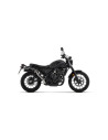 Silencieux d'échappement ARROW Rebel en inox noir avec embout aluminium poli - homologué CE - HONDA CL 500 2023-2024