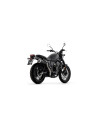 Silencieux d'échappement ARROW Rebel en inox noir avec embout aluminium poli - homologué CE - HONDA CL 500 2023-2024