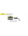 Silencieux d'échappement ARROW Rebel en inox noir avec embout aluminium poli - homologué CE - HONDA CL 500 2023-2024