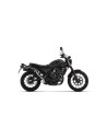 Silencieux d'échappement ARROW Rebel en inox noir avec embout aluminium noir - homologué CE - HONDA CL 500 2023-2024