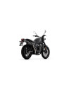 Silencieux d'échappement ARROW Rebel en inox noir avec embout aluminium noir - homologué CE - HONDA CL 500 2023-2024