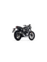 Silencieux d'échappement ARROW Rebel en inox noir avec embout aluminium - homologué CE - HONDA GB 350 S 2025-2026