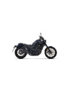Silencieux d'échappement ARROW Rebel en titane noir avec embout carbone - homologué CE - HONDA CMX 1100 Rebel ARROW 2025-2026