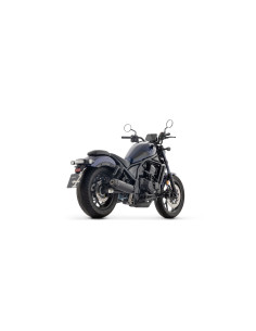 Silencieux d'échappement ARROW Rebel en titane noir avec embout carbone - homologué CE - HONDA CMX 1100 Rebel ARROW 2025-2026 2