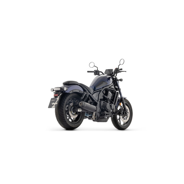 Silencieux ARROW Rebel en titane noir avec embout aluminium noir - homologué CE - HONDA CMX 1100 Rebel ARROW 2025-2026