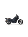 Silencieux d'échappement ARROW Rebel en inox noir avec embout carbone - homologué CE - HONDA CMX 1100 Rebel ARROW T 2025-2026