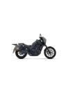 Silencieux ARROW Rebel en inox noir avec embout aluminium noir - homologué CE - HONDA CMX 1100 Rebel ARROW T 2025-2026