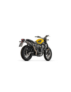 Silencieux d'échappement ARROW Rebel en inox noir avec embout carbone - homologué CE - HONDA CL 500 2025-2026 2