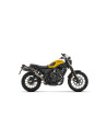 Silencieux d'échappement ARROW Rebel en inox noir avec embout aluminium noir - homologué CE - HONDA CL 500 2025-2026