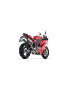 Paire de silencieux ARROW Round-Sil racing en titane avec embout carbone - non homologuée - DUCATI 2