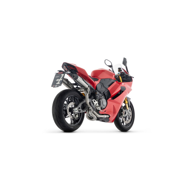 Paire de silencieux ARROW Round-Sil racing en titane avec embout carbone - non homologuée - DUCATI