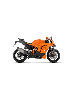 Silencieux d'échappement ARROW Pista en aluminium noir avec embout carbone - homologué CE - KTM 990 RC R 2026