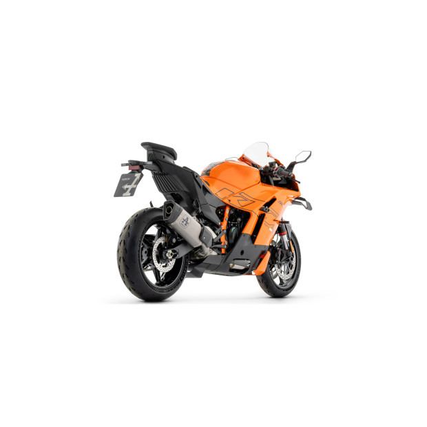 Silencieux d'échappement ARROW Pista en aluminium noir avec embout carbone - homologué CE - KTM 990 RC R 2026