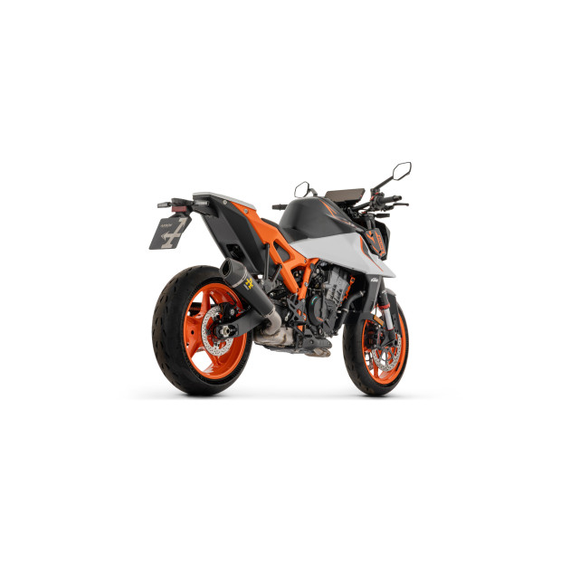 Silencieux d'échappement ARROW X-Kone en inox noir avec embout carbone - homologué CE - KTM 990 RC R - DUKE 990 2026