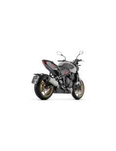 Silencieux d'échappement ARROW Indy Race EVO en aluminium noir avec embout carbone - homologué CE - TRIUMPH TRIDENT 800 2026 2
