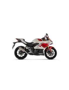 Silencieux d'échappement ARROW Icon en titane avec embout carbone - homologué CE - YAMAHA YZF R3 - MT-03 2025-2026