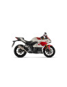 Silencieux d'échappement ARROW Icon en titane avec embout carbone - homologué CE - YAMAHA YZF R3 - MT-03 2025-2026