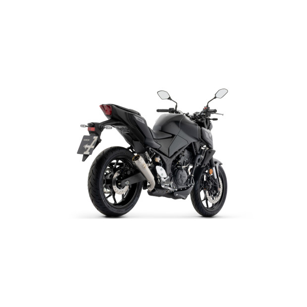 Silencieux d'échappement ARROW Pro-Race en nichrome noir - homologué CE - YAMAHA YZF R3 - MT-03 2025-2026 (réf. 77516PRI)