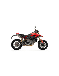Paire de silencieux ARROW Round-Sil en titane avec embout carbone - homologuée CE - DUCATI HYPERMOTARD V2 / V2 SP 2026