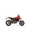 Paire de silencieux ARROW Round-Sil en titane noir avec embout carbone - homologuée CE - DUCATI HYPERMOTARD V2 / V2 SP 2026