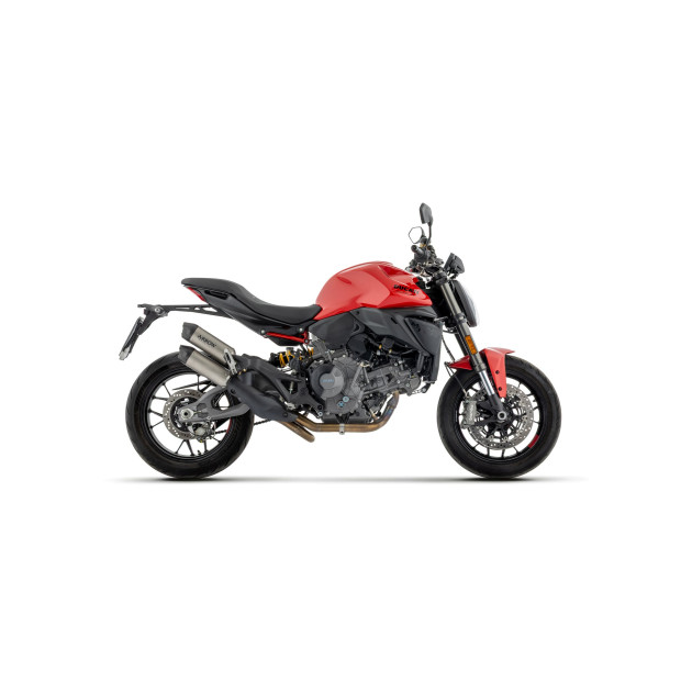 Double silencieux ARROW Round-Sil en titane avec embout carbone - homologué CE - DUCATI MONSTER 890 V2 2026