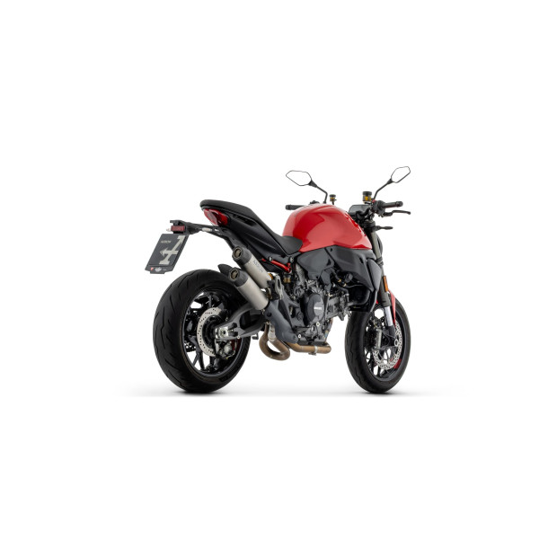Double silencieux ARROW Round-Sil en titane avec embout carbone - homologué CE - DUCATI MONSTER 890 V2 2026