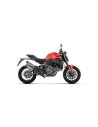 Double silencieux ARROW Round-Sil en titane noir avec embout carbone - homologué CE - DUCATI MONSTER 890 V2 2026