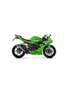 Silencieux d'échappement ARROW Pro-Race avec raccord en titane avec embout inox - homologué CE - KAWASAKI ZX-6R 636 2024-2026
