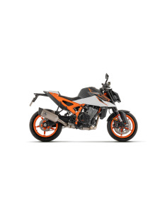 Silencieux d'échappement ARROW Pista en aluminium noir avec embout carbone - homologué CE - KTM DUKE 990 2026