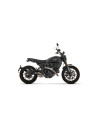 Silencieux d'échappement ARROW Rebel en inox noir avec embout aluminium noir - homologué CE - DUCATI SCRAMBLER 800 2025-2026