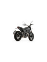Silencieux d'échappement ARROW Rebel en inox noir avec embout aluminium noir - homologué CE - DUCATI SCRAMBLER 800 2025-2026