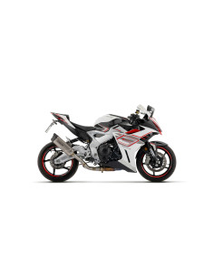 Silencieux d'échappement ARROW Indy Race EVO en aluminium noir avec embout carbone - homologué CE - ZONTES ZT703-RR 2025-2026