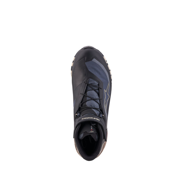 Chaussures moto Alpinestars CR-X Gore-Tex - Noir Gris foncé Beige