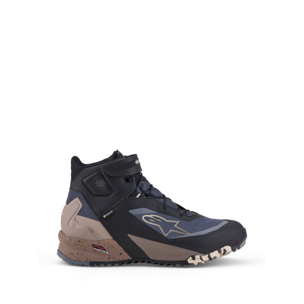 Chaussures moto Alpinestars CR-X Gore-Tex - Noir Gris foncé Beige