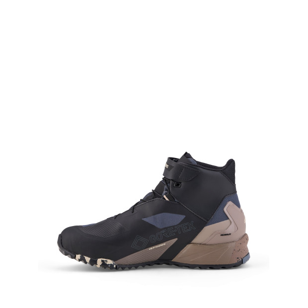 Chaussures moto Alpinestars CR-X Gore-Tex - Noir Gris foncé Beige