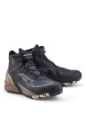 Chaussures moto Alpinestars CR-X Gore-Tex - Noir Gris foncé Beige