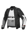 Veste aventure Alpinestars Halo V2 Drystar - Gris foncé Gris clair Noir