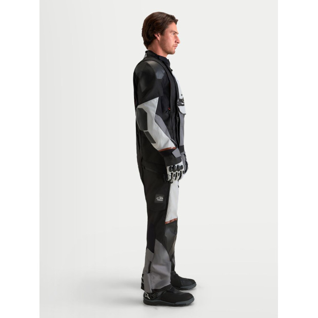 Veste aventure Alpinestars Halo V2 Drystar - Gris foncé Gris clair Noir