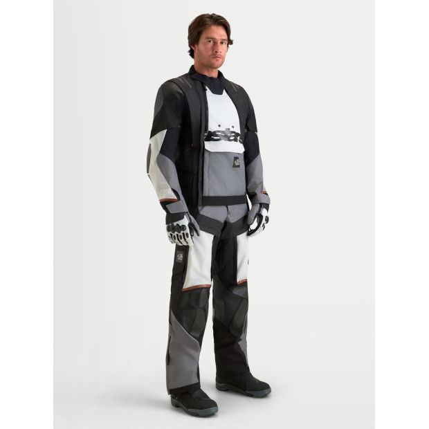 Veste aventure Alpinestars Halo V2 Drystar - Gris foncé Gris clair Noir