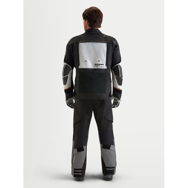 Veste aventure Alpinestars Halo V2 Drystar - Gris foncé Gris clair Noir