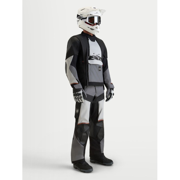 Veste aventure Alpinestars Halo V2 Drystar - Gris foncé Gris clair Noir
