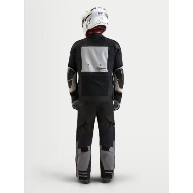 Veste aventure Alpinestars Halo V2 Drystar - Gris foncé Gris clair Noir