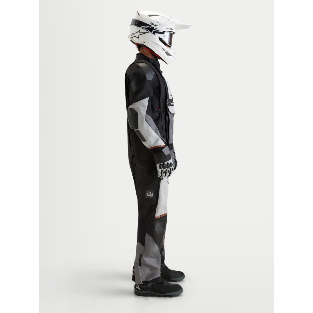Veste aventure Alpinestars Halo V2 Drystar - Gris foncé Gris clair Noir