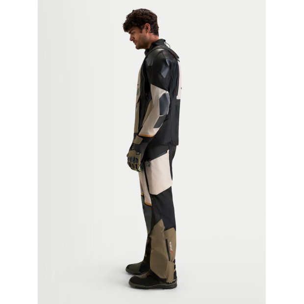Veste aventure Alpinestars Halo V2 Drystar - Gris aluminium Marron Noir